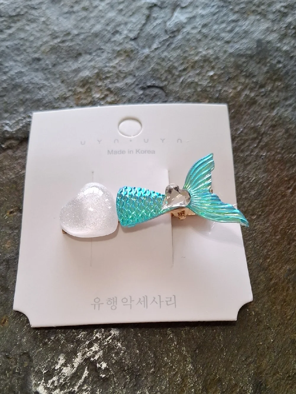 Aqua Mermaid Tail Hair Clip